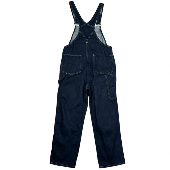 EDWIN | Something Workwear Japanese Denim 100% Cotton Dark Wash Overalls Small - Picture 6 of 10